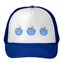 Ratón en bolsillo gorros bordados