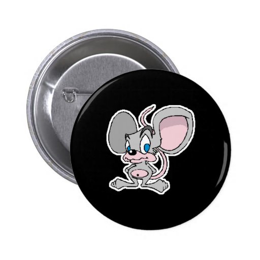 ratón gris lindo espigado grande pins