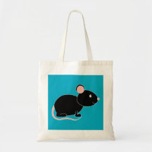 Ratón negro bolsa de mano