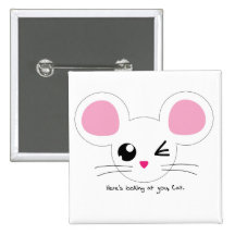 Ratón que guiña - "aquí le está mirando, gato. " pins