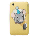 Ratón que lleva una caja de la casamata del iPhone cárcasas casemate