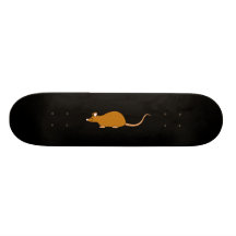 Ratón rojo del mascota del color del uno mismo patines personalizados
