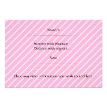 Ratón rosado lindo invitaciones personales 