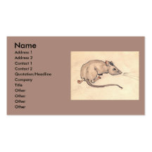 ¡Ratón Ssssst! Plantillas De Tarjeta De Negocio