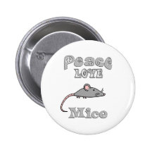 Ratones del amor de la paz pin