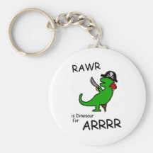 RAWR es dinosaurio para ARRR (el dinosaurio del pi Llavero Personalizado