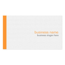 Raya anaranjada simple moderna elegante llana en b plantillas de tarjetas de visita