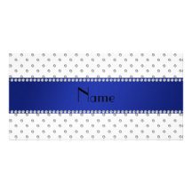Raya azul personalizada de los diamantes blancos c tarjeta con foto personalizada