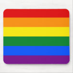 Raya de la bandera del arco iris del orgullo gay d alfombrilla de raton