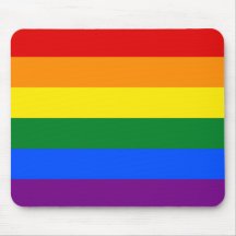 Raya de la bandera del arco iris del orgullo gay d alfombrilla de raton
