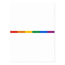Raya del orgullo gay tarjeta postal