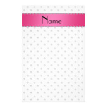 Raya rosada personalizada de los diamantes blancos papeleria de diseño