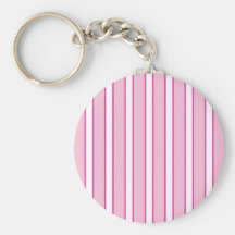Raya rosada y blanca llaveros personalizados