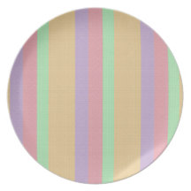 Raya tropical del color plato para fiesta