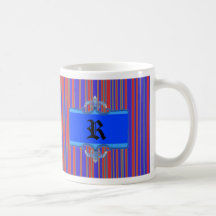 Rayado con monograma taza
