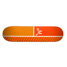 Rayas anaranjadas; Rayado Patineta Personalizada