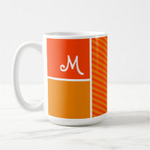 Rayas anaranjadas; Rayado Taza De Café