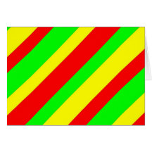 Rayas anchas de Rasta Tarjeta