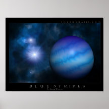 Rayas azules posters