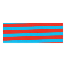 Rayas azules rojas tarjeta de visita