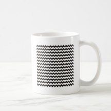 Rayas blancos y negros aztecas del zigzag de Chevr Taza
