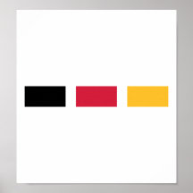 Rayas de la bandera de Alemania Poster