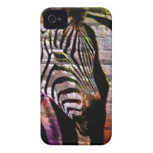 Rayas de la cebra iPhone 4 Case-Mate cobertura