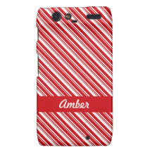 Rayas del bastón de caramelo motorola droid RAZR fundas