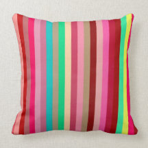 Rayas del color almohada