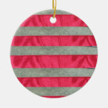 Rayas del moaré adornos de navidad
