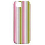 rayas del verde rosado y verde oliva iPhone 5 carcasa
