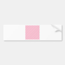 Rayas diagonales - palidezca - rosa y rosa del cla pegatina de parachoque