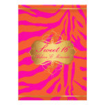 Rayas dulces 16/Zebra de PixDezines Invitación