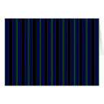Rayas en azul, verde y negro tarjeton