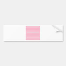 Rayas horizontales - palidezca - rosa y rosa del c etiqueta de parachoque