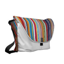 Rayas multicoloras bolsa de mensajería