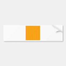 Rayas - naranja - naranja y ámbar pegatina de parachoque