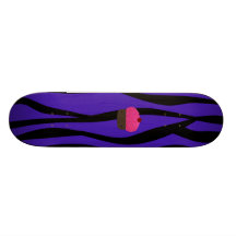 Rayas púrpuras de la cebra de la magdalena rosada  tablas de patinar