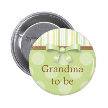 Rayas verdes del lunar - "abuela a ser" Pin