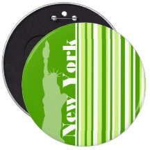 Rayas verdes; Rayado; Estatua de la libertad Pin