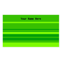 Rayas verdes, su nombre aquí tarjeta personal