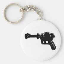 Raygun negro llaveros