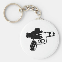 Raygun negro llaveros personalizados