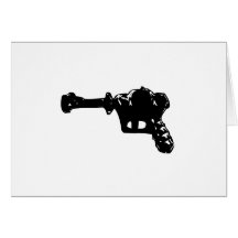 Raygun negro tarjetas