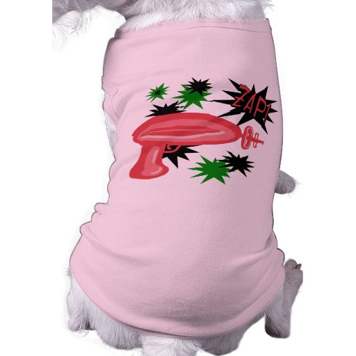 Raygun retro rojo prenda mascota