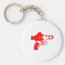 Raygun rojo llaveros personalizados