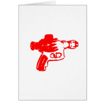 Raygun rojo tarjetón