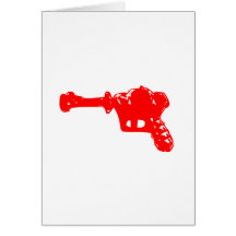 Raygun rojo tarjetón