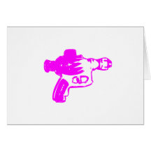 Raygun rosado felicitación