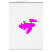 Raygun rosado felicitación